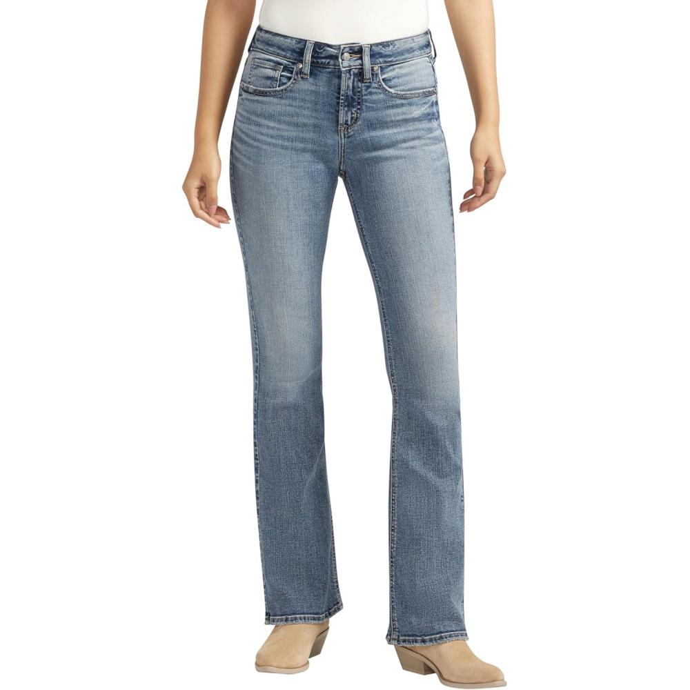 image:imageSilver Jeans Co Womens Suki Mid Rise Curvy Fit Bootcut JeansBlue
