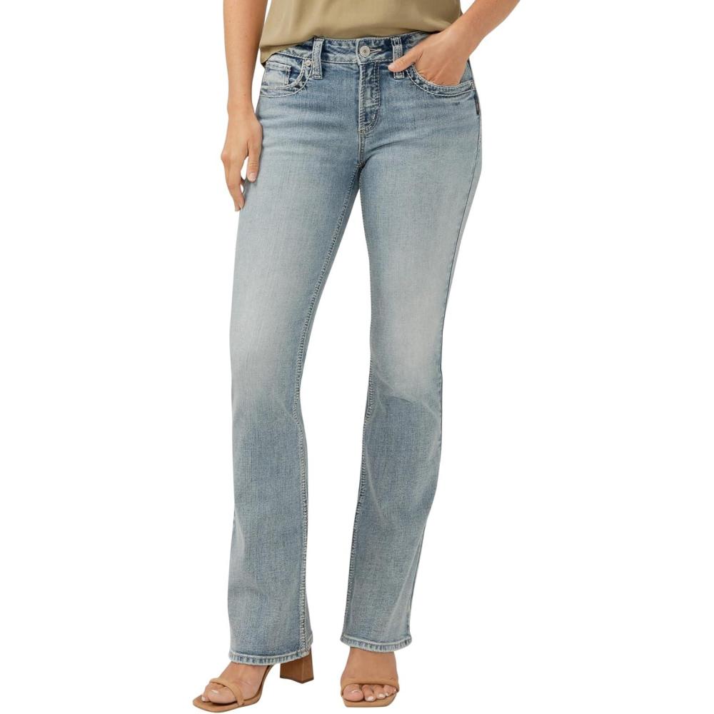 image:imageSilver Jeans Co Womens Suki Mid Rise Curvy Fit Bootcut JeansMed Wash