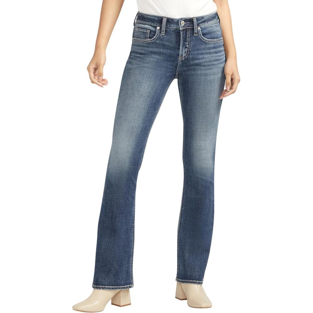 image:imageSilver Jeans Co Womens Suki Mid Rise Curvy Fit Bootcut JeansMed Wash Cvs383