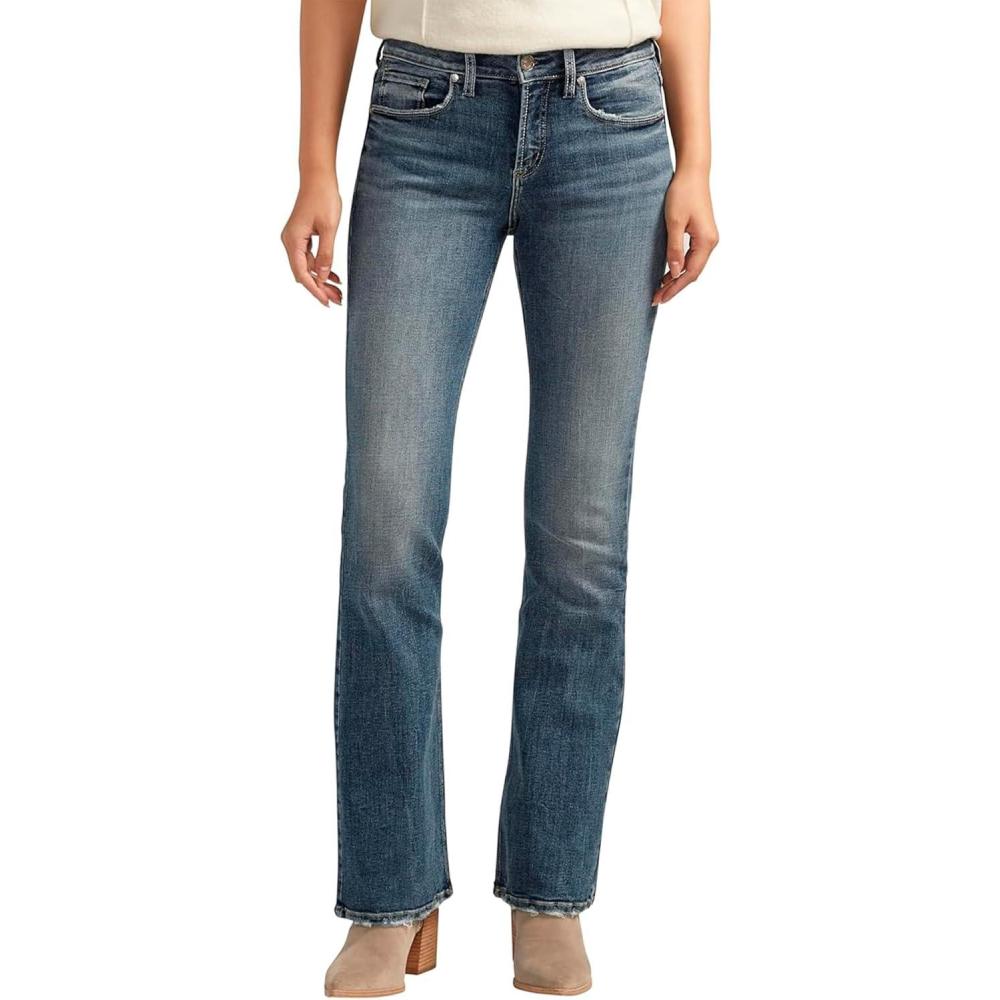 image:imageSilver Jeans Co Womens Suki Mid Rise Curvy Fit Bootcut JeansMed Wash Ecf234