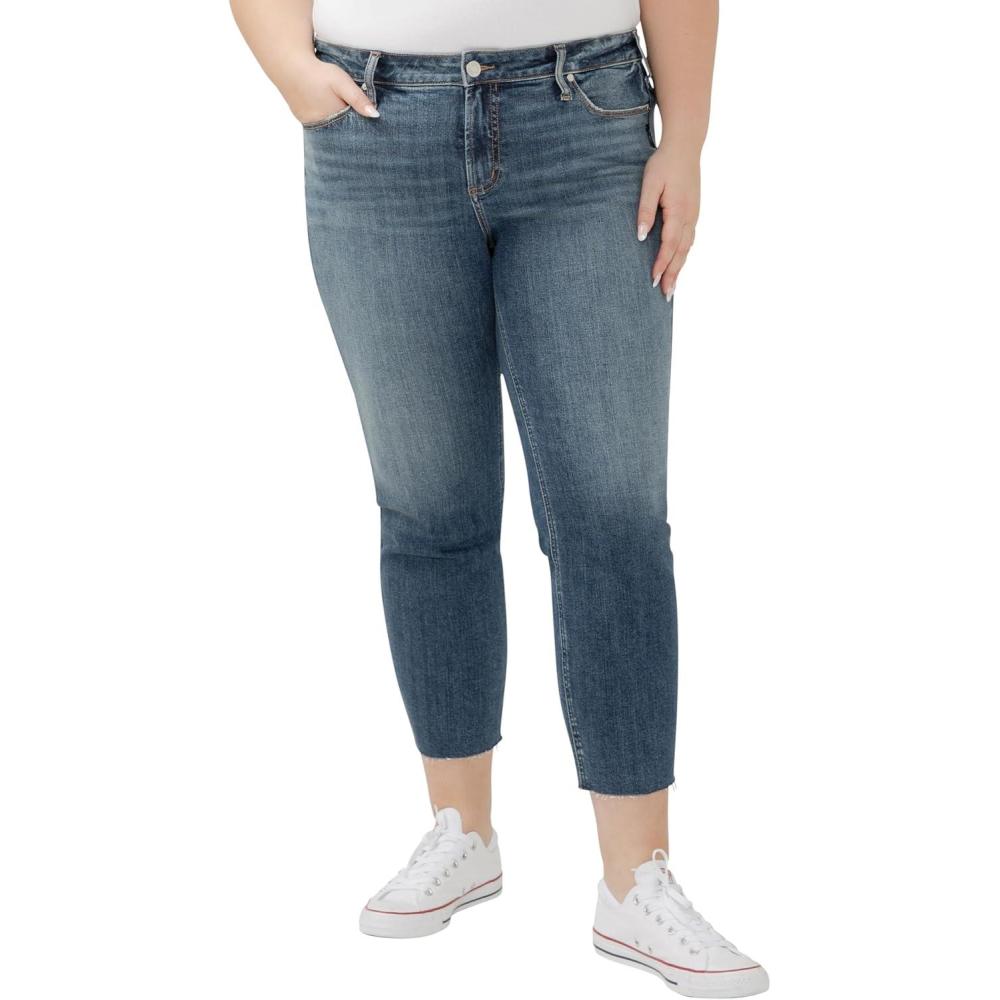 image:imageSilver Jeans Co Womens Suki Mid Rise Curvy Fit Skinny JeansSerenade