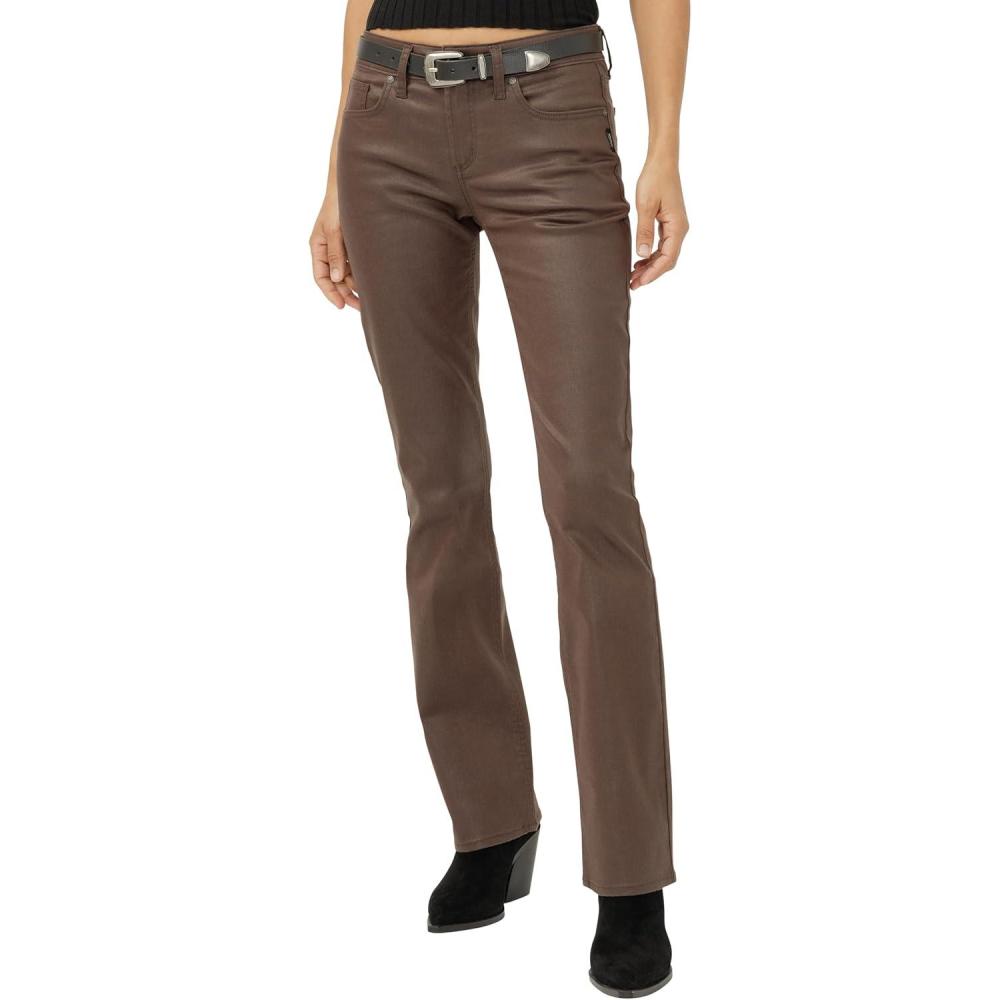 image:imageSilver Jeans Co Womens Suki Mid Rise Curvy Fit Slim Bootcut JeansCoated Java