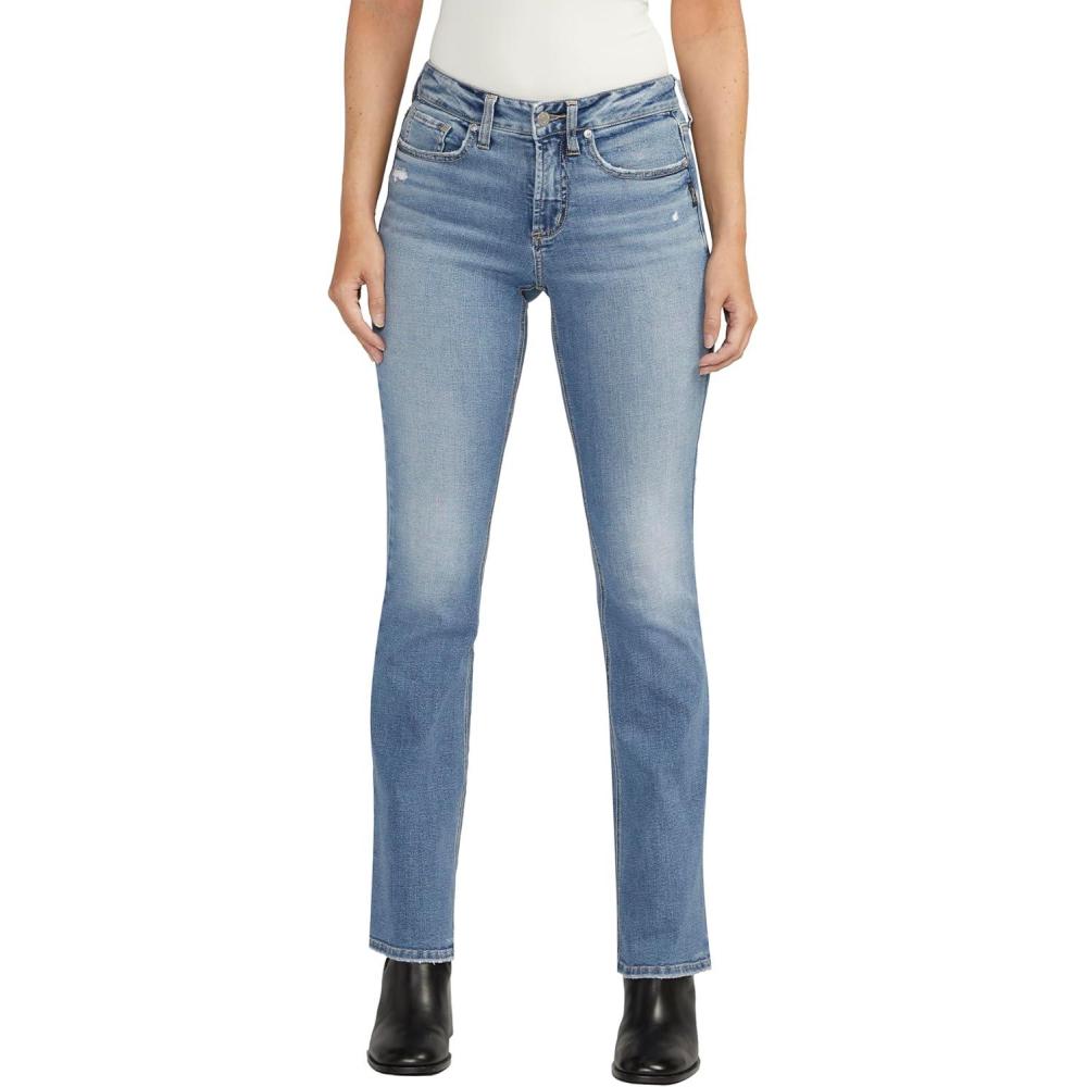 image:imageSilver Jeans Co Womens Suki Mid Rise Curvy Fit Slim Bootcut JeansMed Wash Cvs253