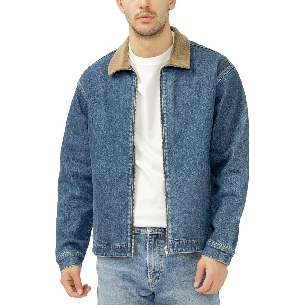 image:imageSilver Jeans Co mens Denim Work JacketDark Wash Agr360