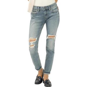 Silver Jeans Co. Girlfriend Mid Rise Skinny Jeans(Camden)