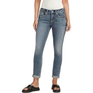 Silver Jeans Co. Girlfriend Mid Rise Skinny Jeans(Med Wash Scv380)