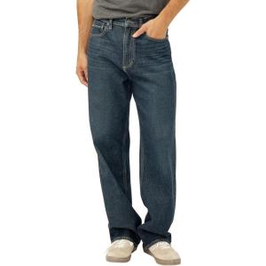 Silver Jeans Co. Mens Big Guy Baggy Jeans(Dark Wash Agr477)