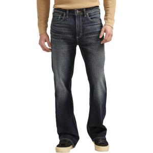 Silver Jeans Co. Men’s Craig Classic Fit Bootcut Jeans(Luxe Heritage Dark Wash)