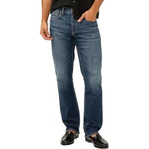 Silver Jeans Co. Mens Grayson Classic Fit Straight Leg Jeans – Legacy(Dark Wash)