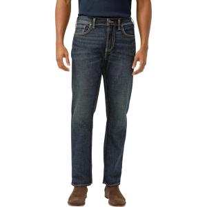 Silver Jeans Co. Mens Grayson Classic Fit Straight Leg Jeans – Legacy(Dark Wash Efs409)