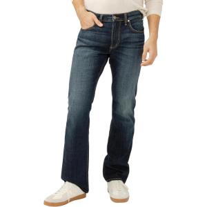 Silver Jeans Co. Mens Jace Slim Fit Bootcut Jeans(Dark Wash Lds463)