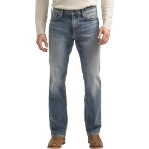 Silver Jeans Co. Mens Jace Slim Fit Bootcut Jeans(Med Wash)