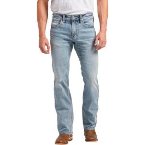 Silver Jeans Co. Mens Jace Slim Fit Bootcut Jeans(Med Wash Sdk282)