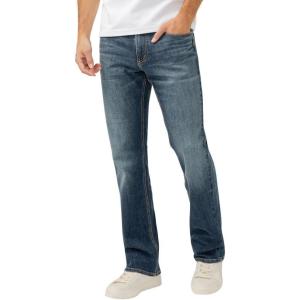 Silver Jeans Co. Mens Jace Slim Fit Bootcut Jeans(Mid Indigo)