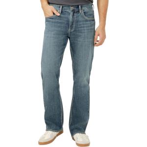 Silver Jeans Co. Mens Zac Relaxed Fit Straight Leg Jeans(Med Wash Lds227)