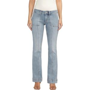 Silver Jeans Co. Womens Britt Low Rise Curvy Fit Bootcut Jeans(Med Wash Scv214)