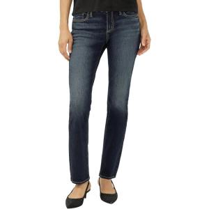 Silver Jeans Co. Women’s Elyse Mid Rise Straight Leg Jeans(Rosemead)
