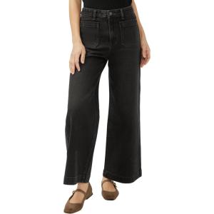 Silver Jeans Co. Women’s High Rise Ankle Wide Leg Jeans(Ebony)