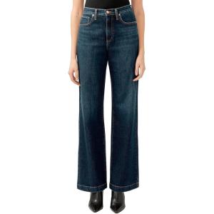Silver Jeans Co. Womens Highly Desirable High Rise Trouser Leg Jeans(Dark Indigo)