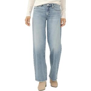 Silver Jeans Co. Women’s Loose & Low Rise Straight Leg Jeans(Grove)