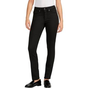 Silver Jeans Co. Women’s Most Wanted Mid Rise Straight Leg Jeans(Dark Wash Frb548)