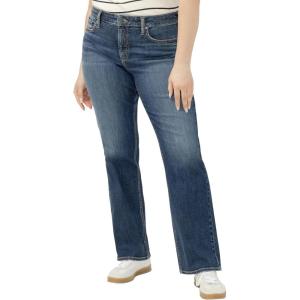 Silver Jeans Co. Women’s Plus Size Elyse Mid Rise Bootcut Jeans(Sherbrook)