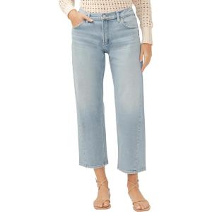 Silver Jeans Co. Women’s Relaxed Mid Rise Straight Leg Jeans(Light Wash)