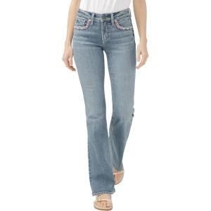 Silver Jeans Co. Women’s Suki Mid Rise Curvy Fit Bootcut Jeans(Luxe Stretch Freedom)