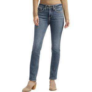 Silver Jeans Co. Women’s Suki Mid Rise Curvy Fit Bootcut Jeans(Luxe Stretch Med Wash)
