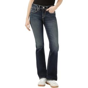 Silver Jeans Co. Women’s Suki Mid Rise Curvy Fit Bootcut Jeans(Two Steppin)