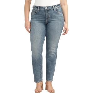 Silver Jeans Co. Women’s Suki Mid Rise Curvy Fit Skinny Jeans(Med Wash Eae257)