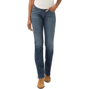 Silver Jeans Co. Women’s Suki Mid Rise Curvy Fit Slim Bootcut Jeans(Luxe Stretch Beats)