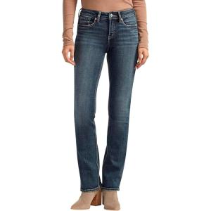 Silver Jeans Co. Women’s Suki Mid Rise Curvy Fit Slim Bootcut Jeans(Med Wash Ecf339)
