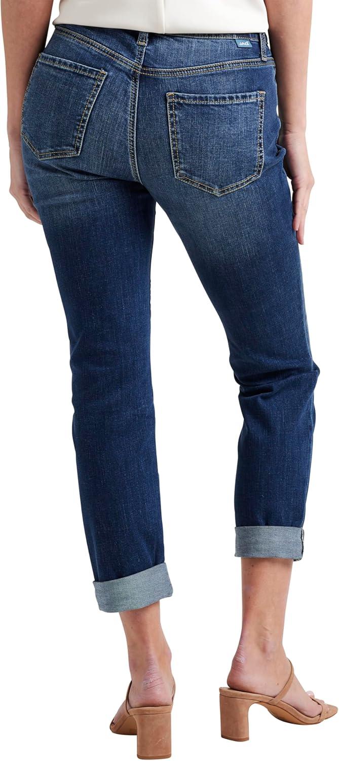image:imageJAG Womens Carter Mid Rise Girlfriend Jeans Mid VintageNew Thorne Blue Edk318