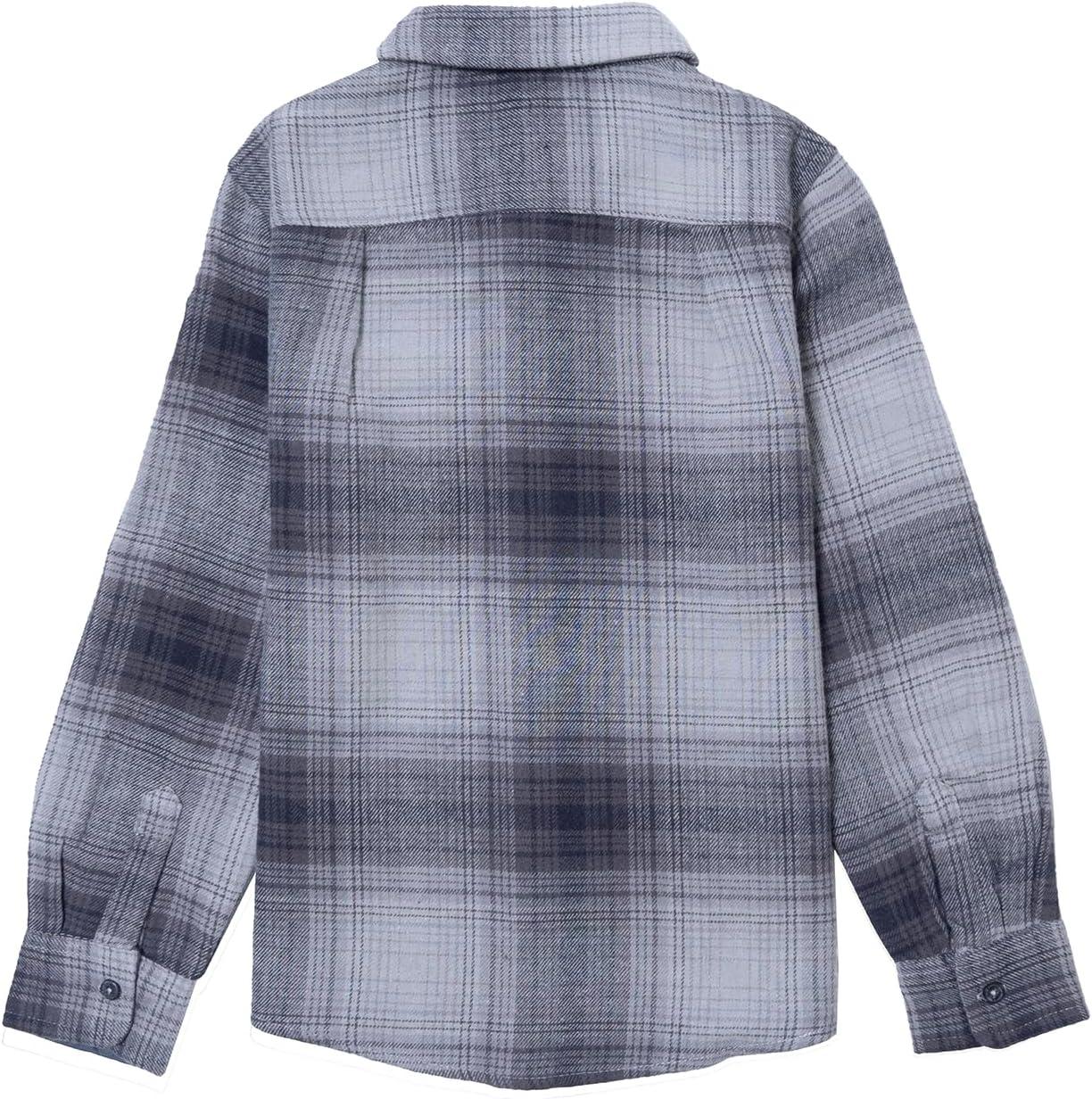 image:imageSilver Jeans Co Boys Long Sleeve Plaid Flannel ShirtGrey
