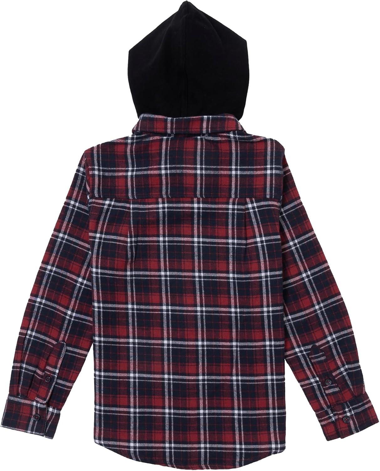 image:imageSilver Jeans Co Boys Long Sleeve Plaid Flannel ShirtRed