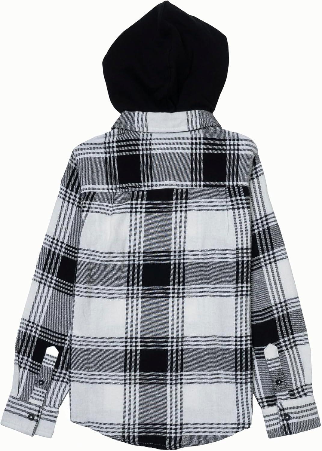 image:imageSilver Jeans Co Boys Long Sleeve Plaid Flannel ShirtWhite