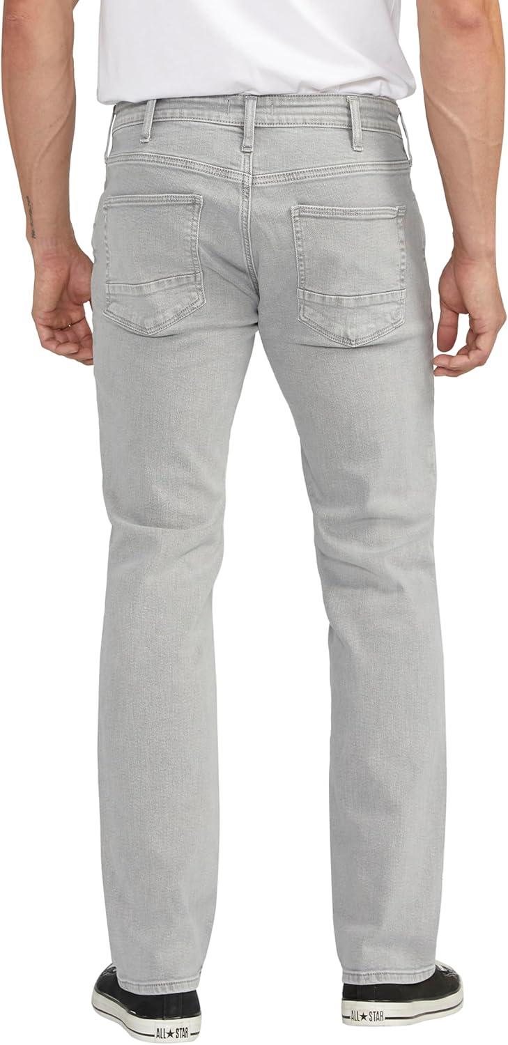 image:imageSilver Jeans Co Mens Allan Slim Fit Straight Leg JeansCement