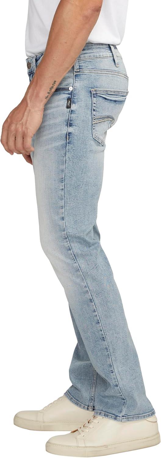 image:imageSilver Jeans Co Mens Allan Slim Fit Straight Leg JeansIndigo