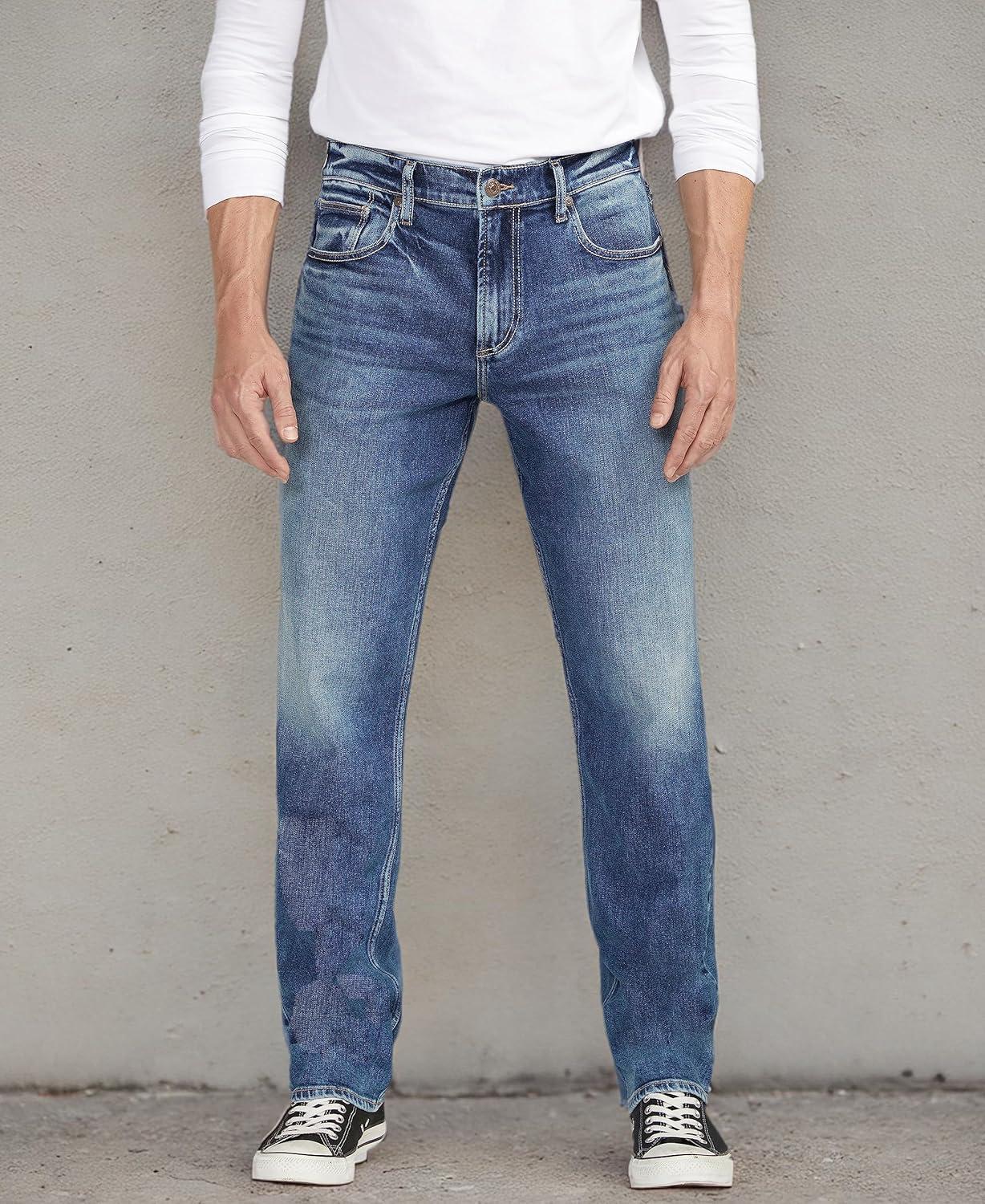 image:imageSilver Jeans Co Mens Big amp Tall Eddie Relaxed Fit Tapered Leg Jeans LegacyDark Wash Soc344