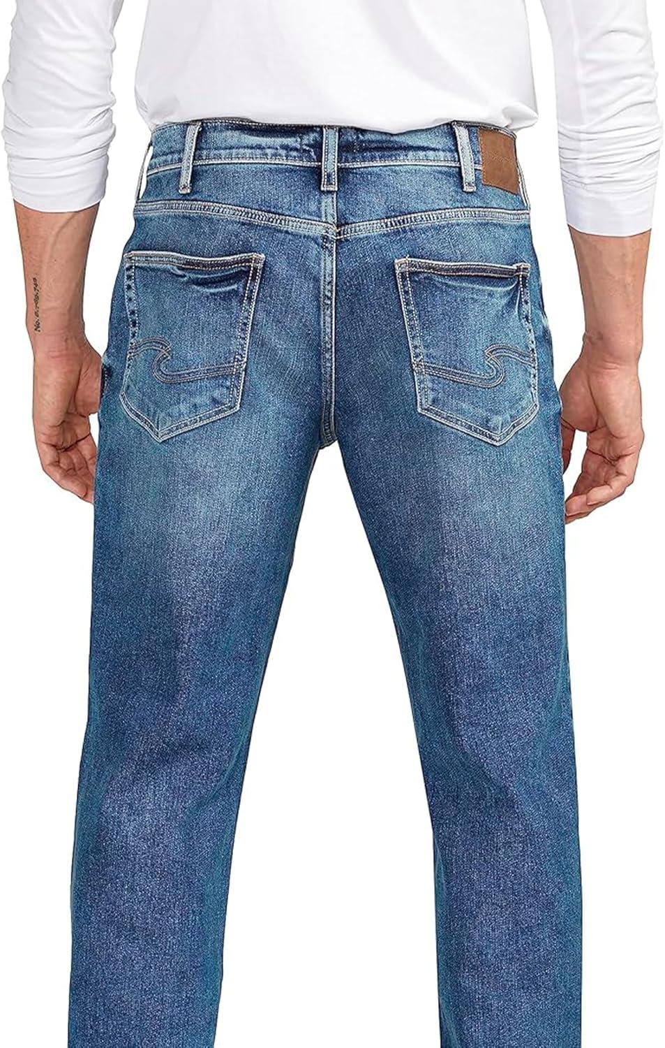image:imageSilver Jeans Co Mens Big amp Tall Eddie Relaxed Fit Tapered Leg Jeans LegacyDark Wash Soc344