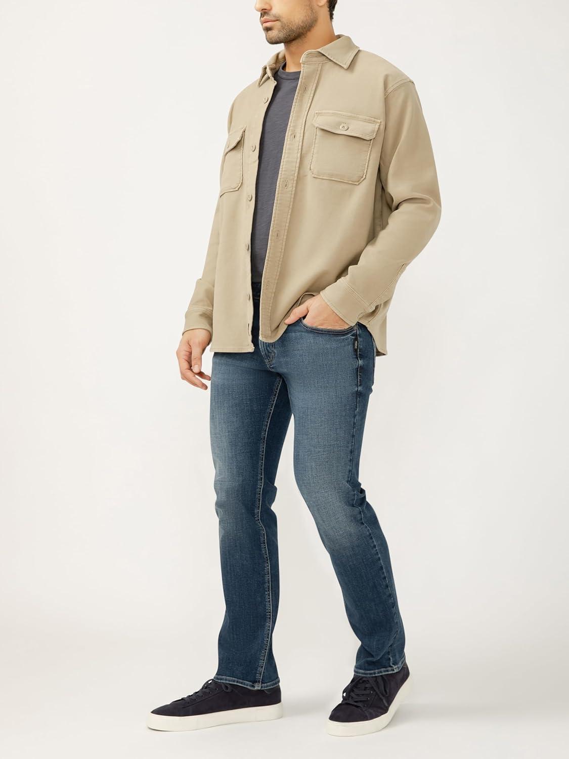 image:imageSilver Jeans Co Mens Button Up ShirtKhaki Flex