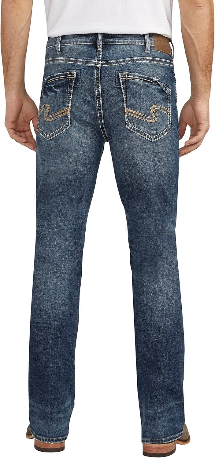 image:imageSilver Jeans Co Mens Craig Easy Fit Bootcut JeansDark Wash Eae383