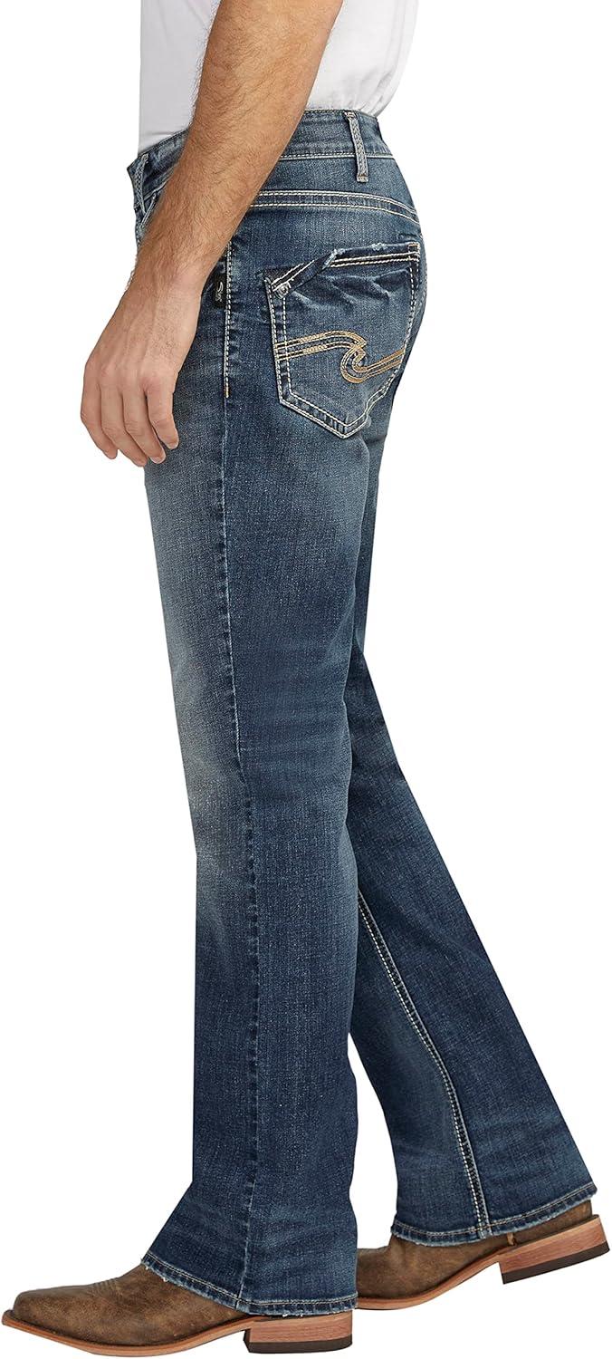image:imageSilver Jeans Co Mens Craig Easy Fit Bootcut JeansDark Wash Eae383