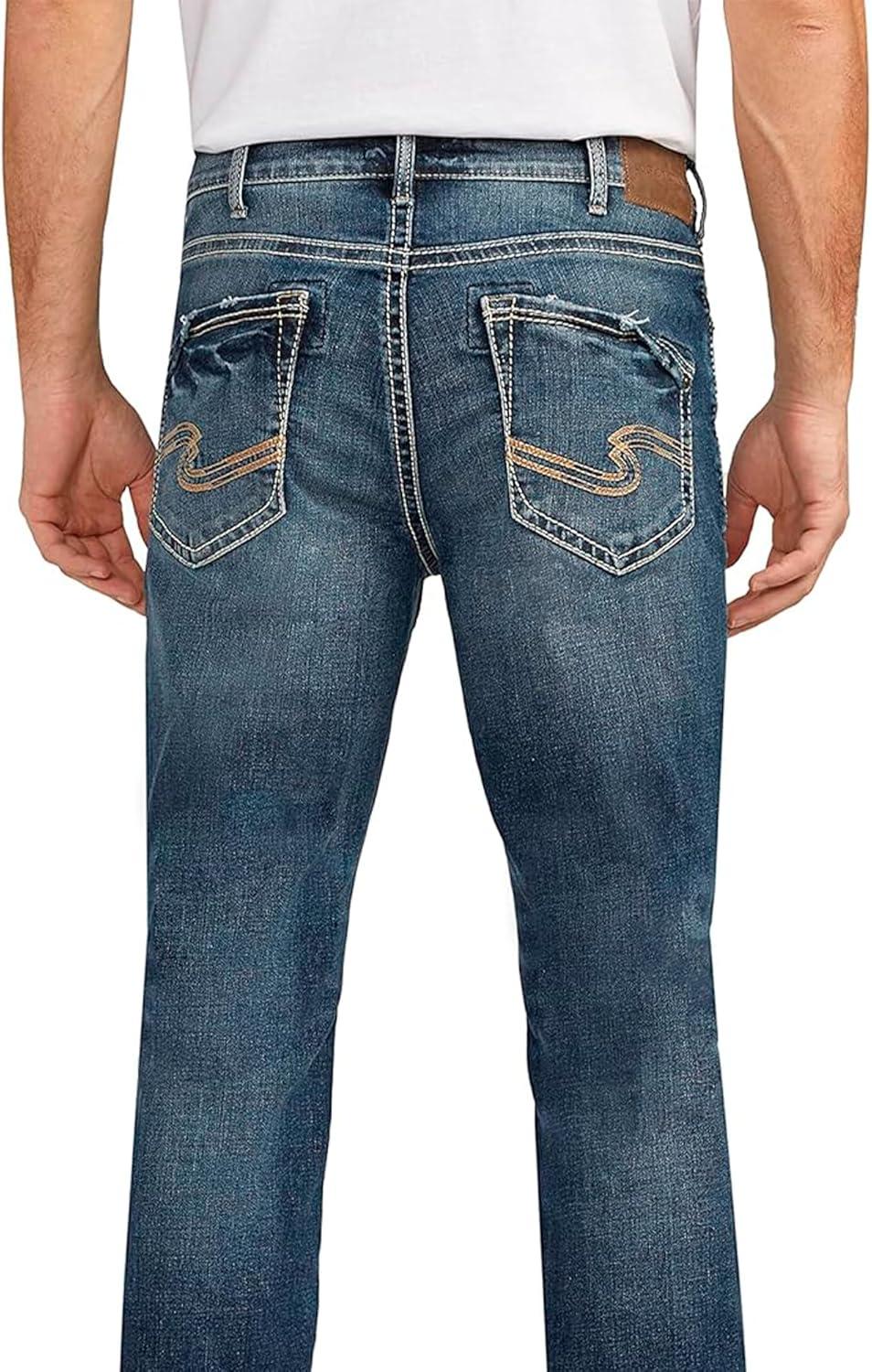 image:imageSilver Jeans Co Mens Craig Easy Fit Bootcut JeansDark Wash Eae383