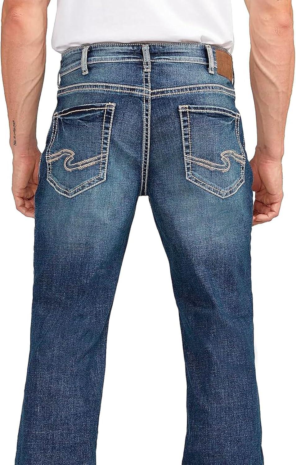 image:imageSilver Jeans Co Mens Craig Easy Fit Bootcut JeansDark Wash Ecf349