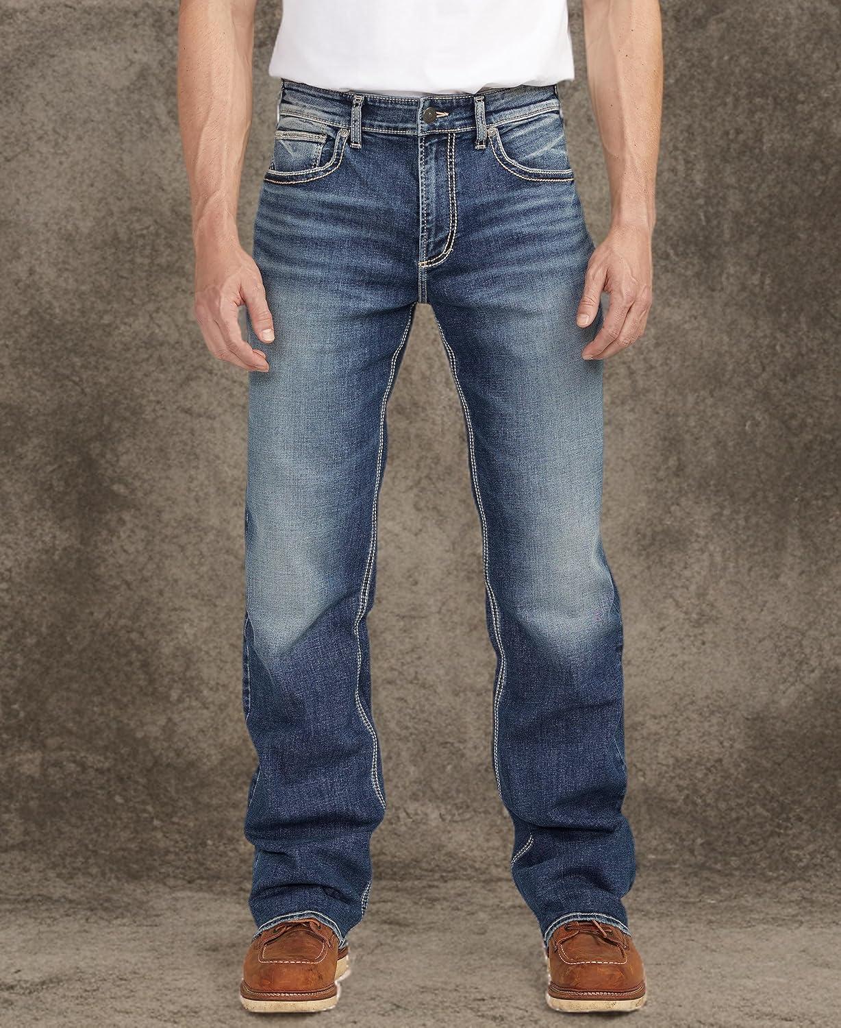 image:imageSilver Jeans Co Mens Craig Easy Fit Bootcut JeansDark Wash Ecf349