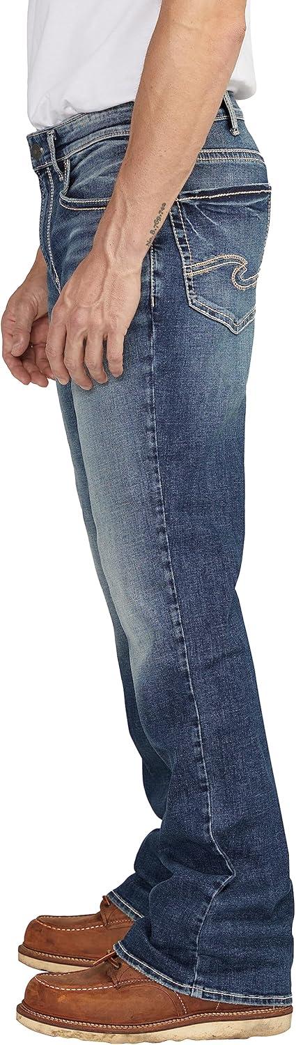 image:imageSilver Jeans Co Mens Craig Easy Fit Bootcut JeansDark Wash Ecf349