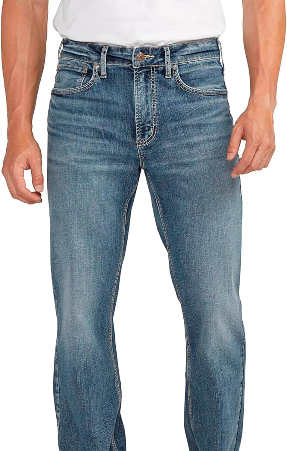 image:imageSilver Jeans Co Mens Craig Easy Fit Bootcut JeansDark Wash Sdk388