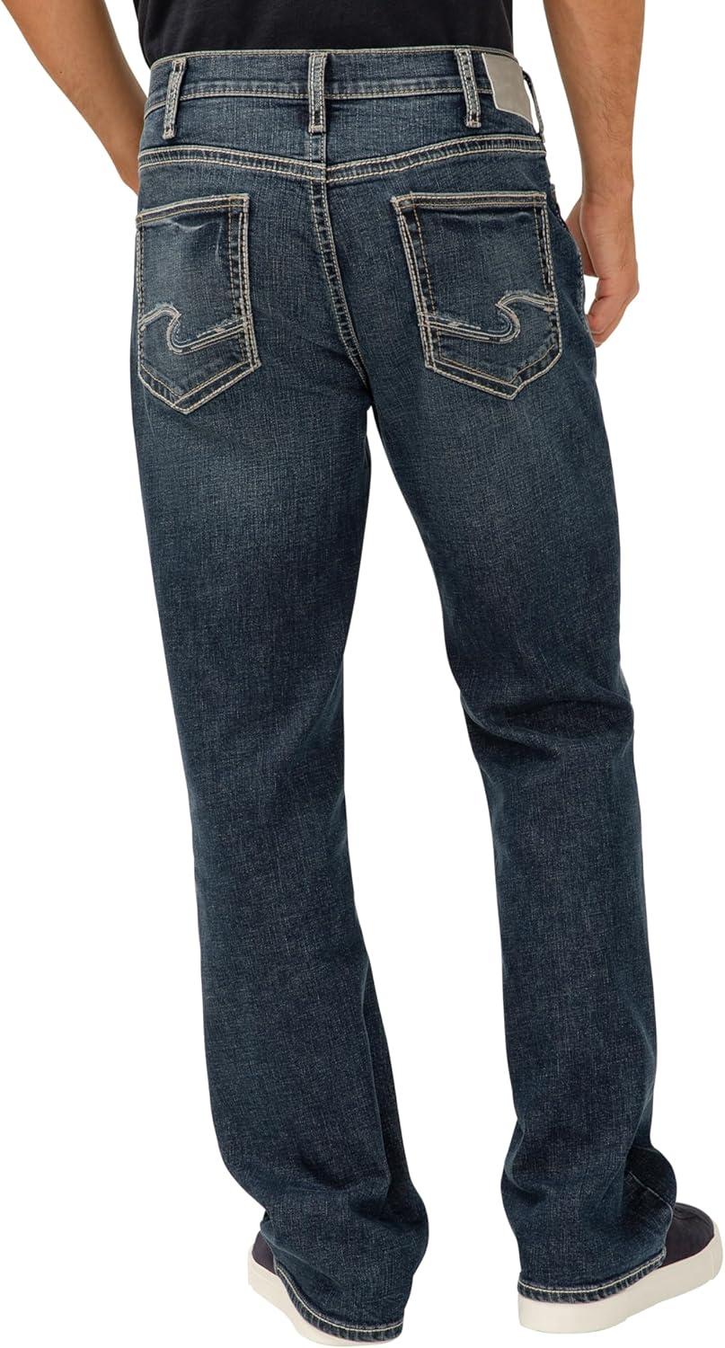 image:imageSilver Jeans Co Mens Craig Easy Fit Bootcut JeansLuxe Heritage Dark Indigo
